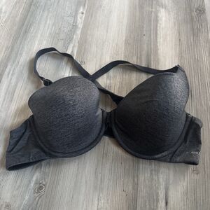 Adore Me Grey Cross Back High Support Bra Size 36C